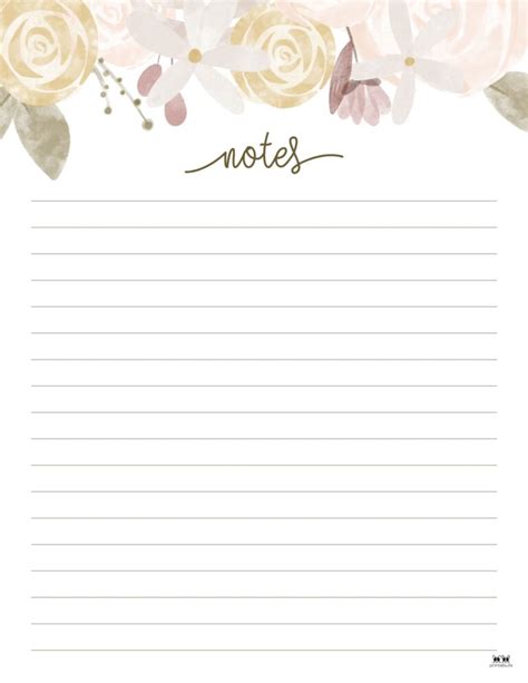 Note Pages Templates Free Printables Printabulk