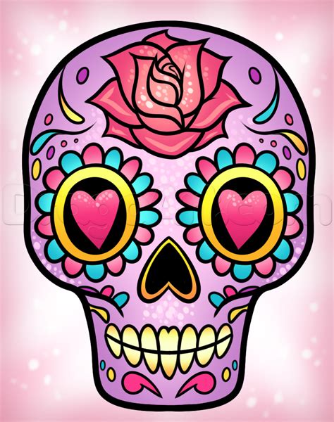 How To Draw A Sugar Skull Easy Step By Step Skulls Pop Culture Free