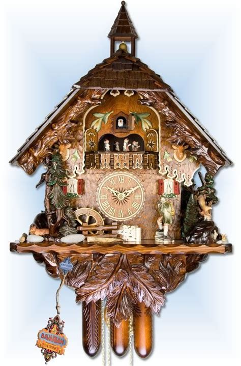 Adolf Herr Black Forest Hunter Cuckoo Clock 28 Bavarian Clockworks