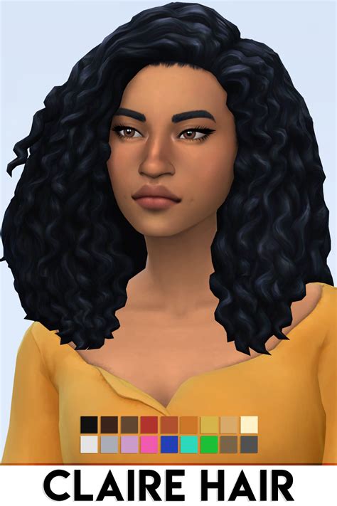 Sims Cc Curly Hair Maxis Match