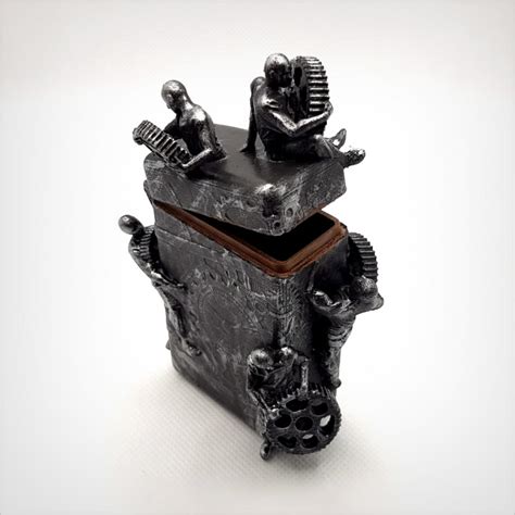 3d Printable Steampunk Box With Hinge By Alphonse Marcel