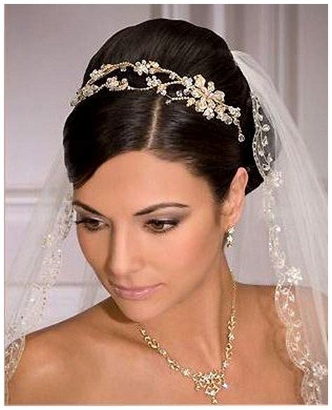 Opt for a bird cage veil for a subtle look. bridal hair updos with tiara vintage - Google Search ...