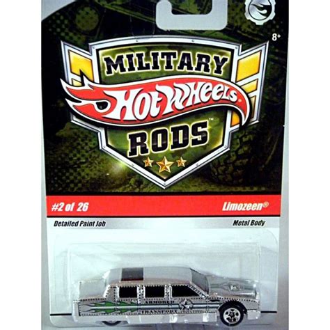 Hot Wheels Military Rods Limozeen Cadillac Limousine Global