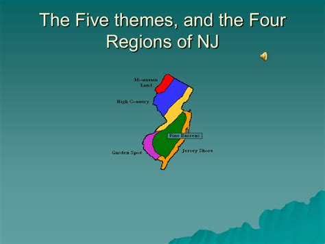 The Five Themes And The Four Regions Of Nj