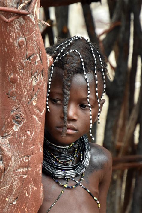 Fillette Himba Portraits Enfants Pays Himba Kaokoland Namibie Routard Com