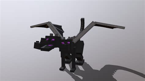 Minecraft Ender Hydra 3 Headed Ender Dragon Download Free 3d Model