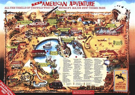 First time in maps theme park, ipoh, perak, malaysia. The American Adventure Theme Park Map from 1987, the park ...