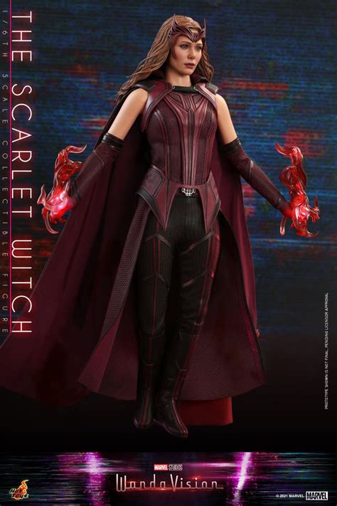 scarlet witch controls the chaos with hot toys wandavision figure scarlet witch hot toys