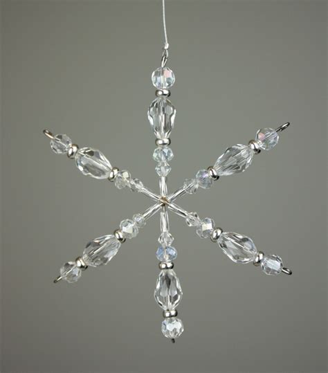 Crystal Snowflake Crystal Ornament Snowflake Christmas Ornaments Etsy