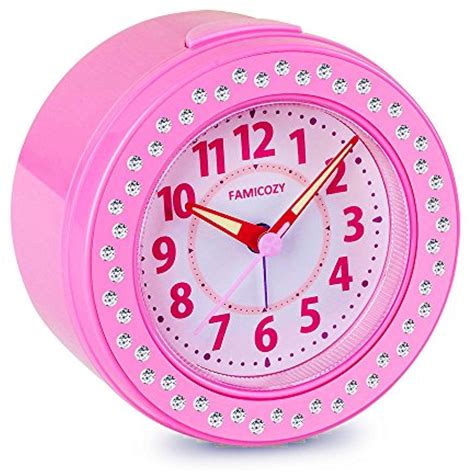 Famicozy Melody Alarm Clock With 6 Wake Up Soundssilent Non Ticking