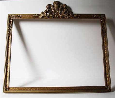Vintage Picture Frame 1940s Gold Elaborate Bow Top Motif Etsy