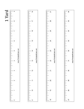 yardstick printable ruler