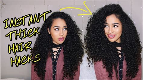 Curly hair is actually a long hair which has variations in both the texture and the follicle of the hair. 4 WAYS TO INSTANTLY MAKE HAIR LOOK THICKER + MORE VOLUME ...
