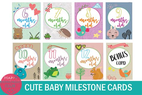 18 Cute Baby Milestone Cards Baby Milestone Printables