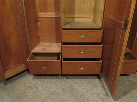 Antique Victorian Satin Birch Triple Wardrobe Antiques Atlas