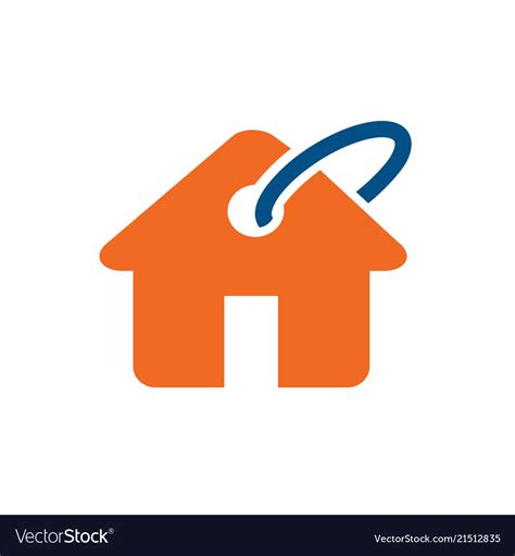 Home Buy Sell Or Rent Logo Icon Royalty Free Vector Image