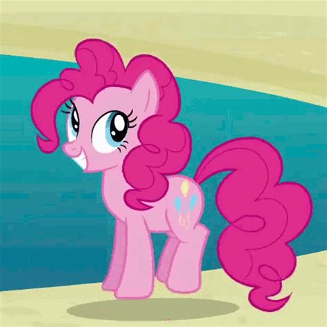 The Pinkie Pony Is Standing On The Beach