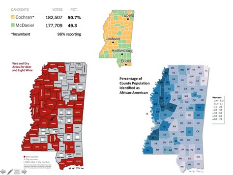 Mississippi Senate Race Maps Cochranmcdaniel Co