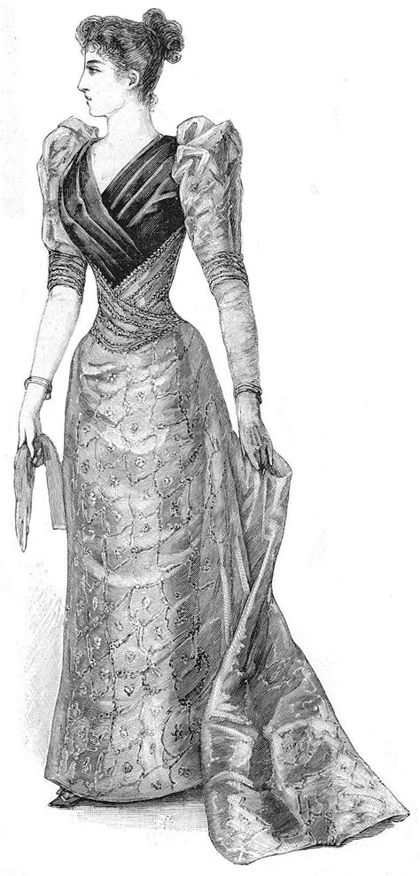 1892 Robe De Bal Victorian Era Fashion 1890s Fashion Vintage Fashion
