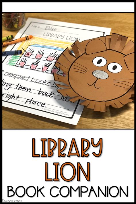 Library Lion Activities Craft And Writing Response Book Companion