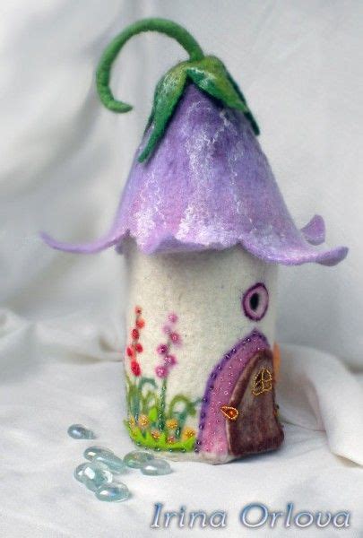 Felt Fairy House By Irina Orlova ♥ Felt Crafts Felt Fairy Fairy Crafts