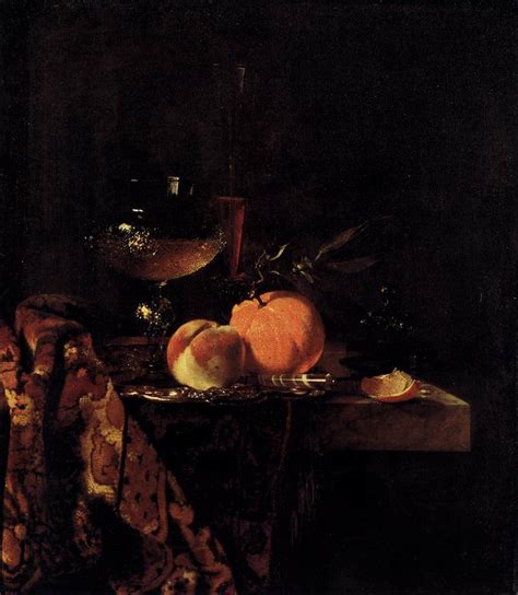 Still Life With Glass Goblet And Fruit 1655 Willem Kalf