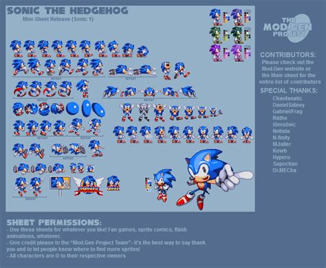 Sonic Mod Gen Sprites Mod Gen Project Classic Sonic By