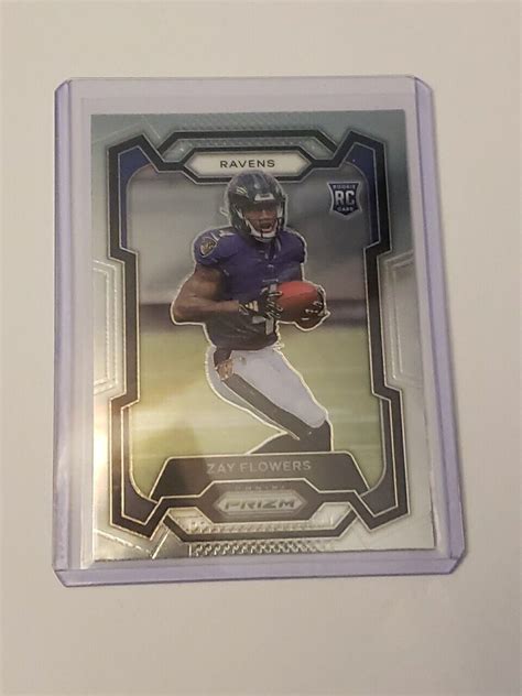 Panini Prizm Zay Flowers Rc Base Rookie Card Baltimore Ravens Ebay