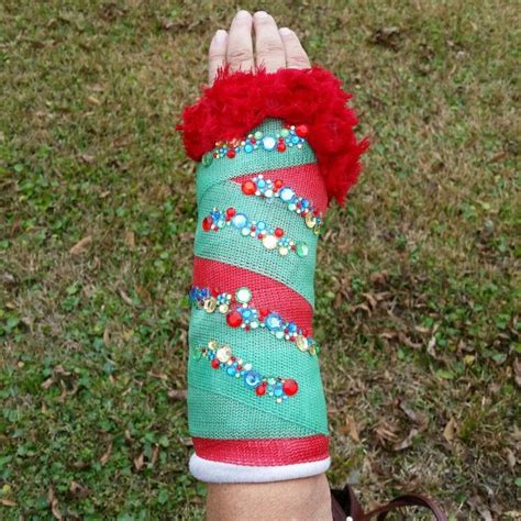 Bling Christmas Fashion For Broken Arm Cast