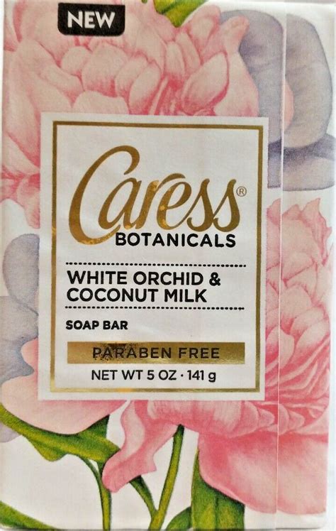 10 Caress Botanicals White Orchid And Coconut Milk Bar Soap 5 Oz Each