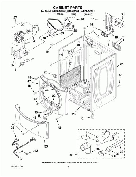 Whirlpool Dryer Diagram Of Parts