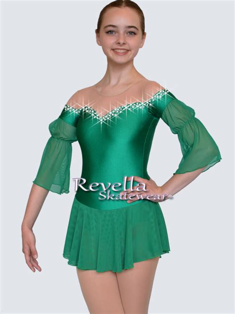 Romantic Sleeve Irish Figure Skating Dress Revella Skatewear