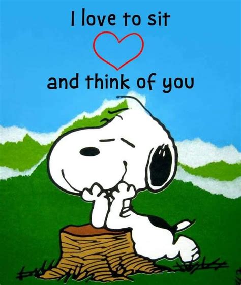 Thinking Of You Snoopy And The Gang Snoopy Snoopy Love Snoopy Quotes