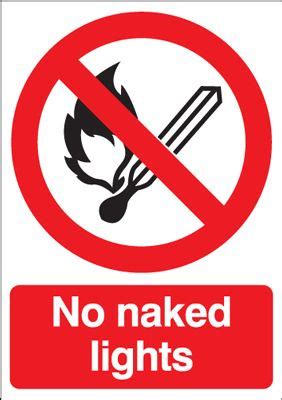 No Naked Lights Signs Safetyshop