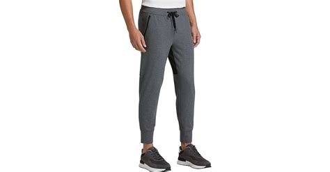 Msx By Michael Strahan Modern Fit Fleece Jogging Pants Gray Heather Mens Active Wear Mens