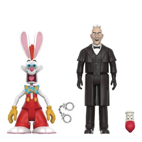 Who Framed Roger Rabbit ReAction Roger Rabbit Judge Doom SDCC Action Figure Pack Forbidden