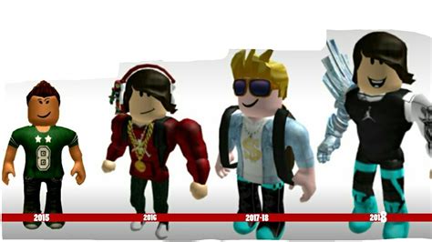 My Roblox Character Evolution 2015 2018 Youtube