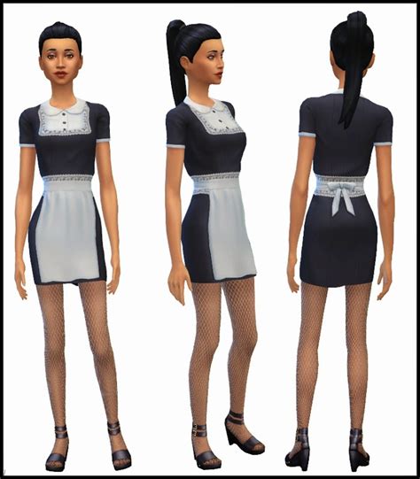 Sims 4 Finds Maid Uniform Mesh Edit By Simista