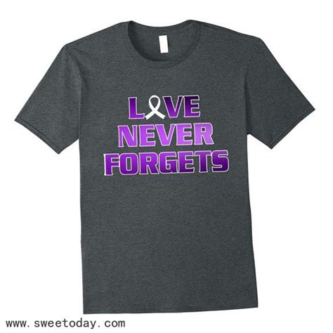 Alzheimers Awareness Tee Shirt Love Never Forget End Alzheimer Anz
