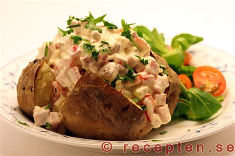 Bakad Potatis Med Skinkr Ra Recept Recepten Se