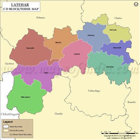 Latehar Tehsil Map