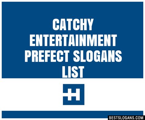 100 Catchy Entertainment Prefect Slogans 2024 Generator Phrases
