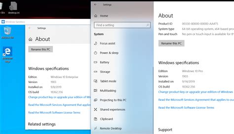 Windows 10 Pro Windows Sandbox Shows Unactivated Windows 10 Enterprise