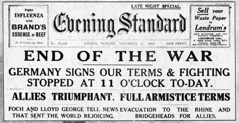 Am 11. November 1918 endet der Erste Weltkrieg – die Bilder | NZZ