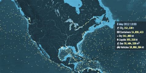 Soothing Visualization Shows How Many Thousands Of Cargo Ships Travel