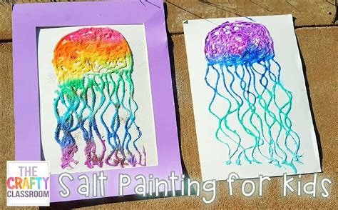 Salt Painting For Summer Art Projects The Crafty Classroom