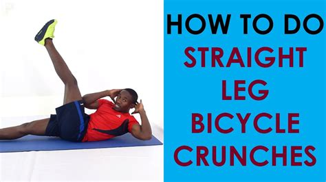 How To Do Straight Leg Bicycle Crunch Exercise Of The Day 8 Youtube