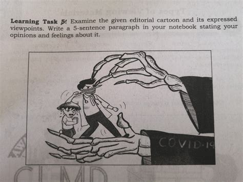 Learning Task 5 Examine The Given Editorial Cartoon And Its Expressed