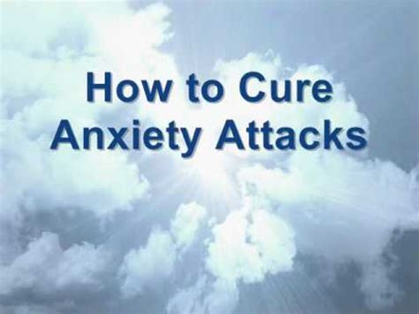 Ever wonder how to cure anxiety? Anxiety Attacks Cure - Self Help Anxiety Treatment - YouTube