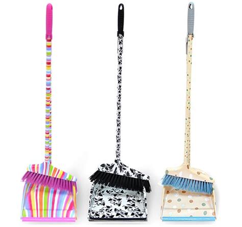Home Collection Designer Broom And Dust Pan Set 799 Ea Broom And